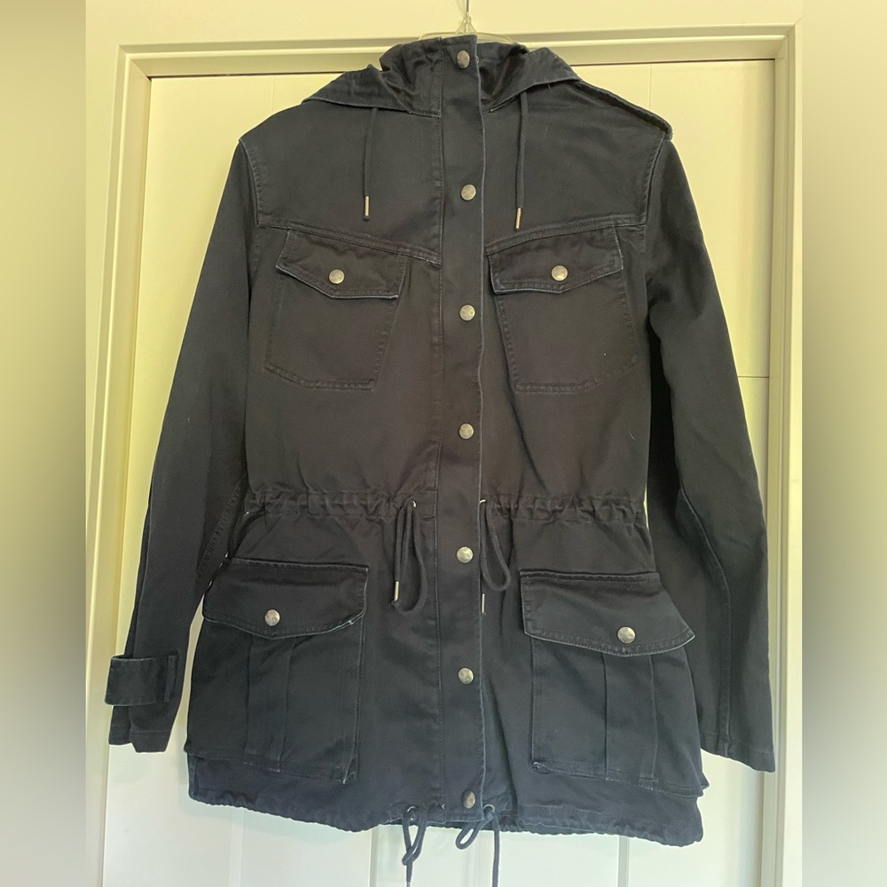 Talula Navy Hooded Trooper Jacket